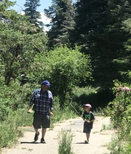 Father and Son walking